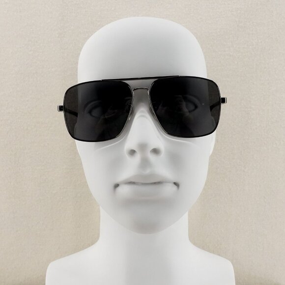 Gucci GG1289 Navigator Sunglasses Silver Gray OS - Picture 11 of 16